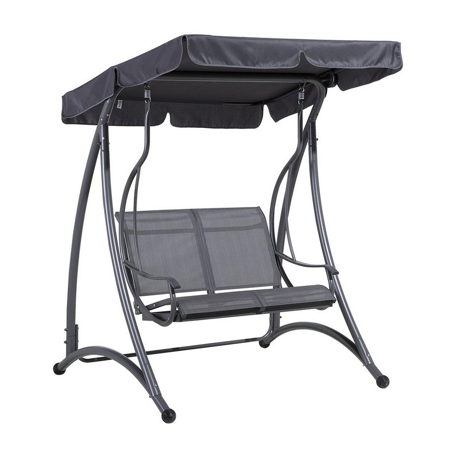 Beliani Dondolo da giardino en Tessuto Classico TESERO  