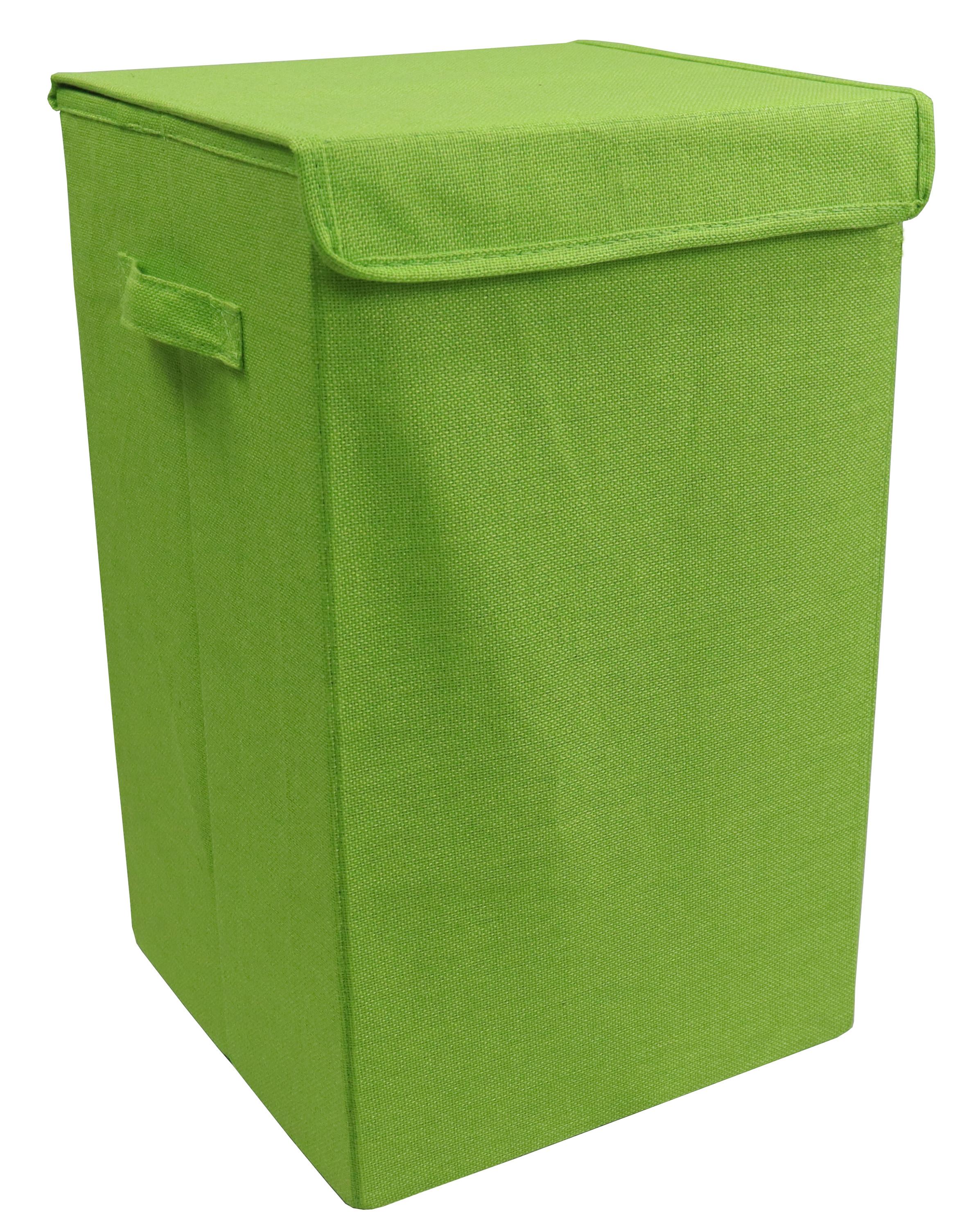 VCM Panier à linge en tissu Coffre à linge Coffre à linge en tissu Couvercle Dreso M  