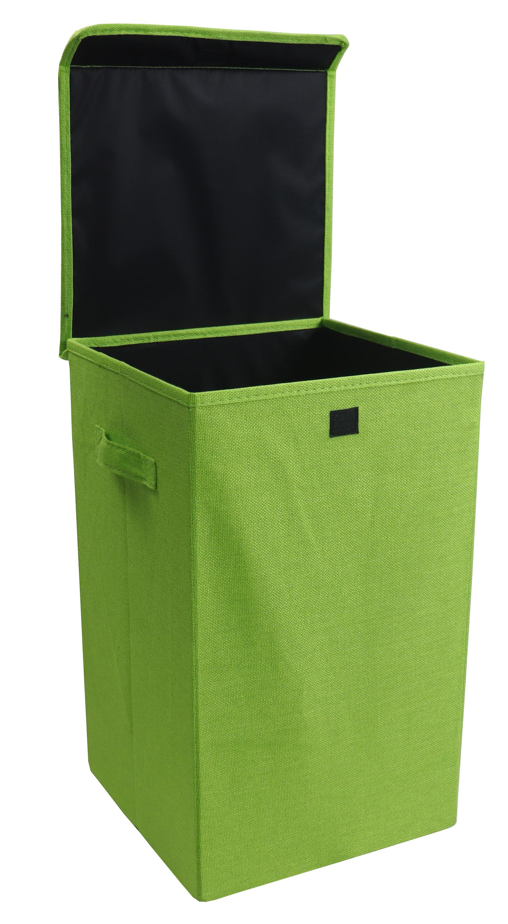 VCM Panier à linge en tissu Coffre à linge Coffre à linge en tissu Couvercle Dreso M  