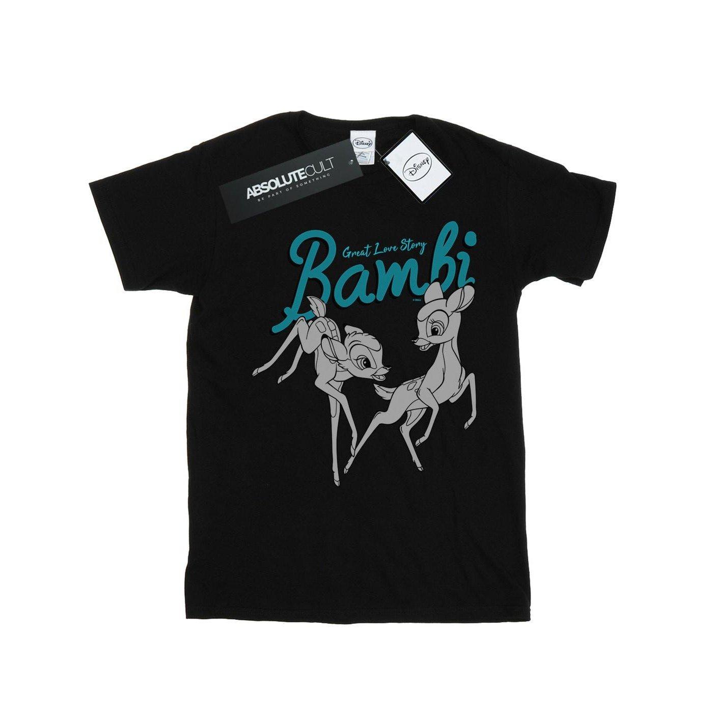 Image of Bambi Great Love Story Tshirt Unisex Schwarz 152-158