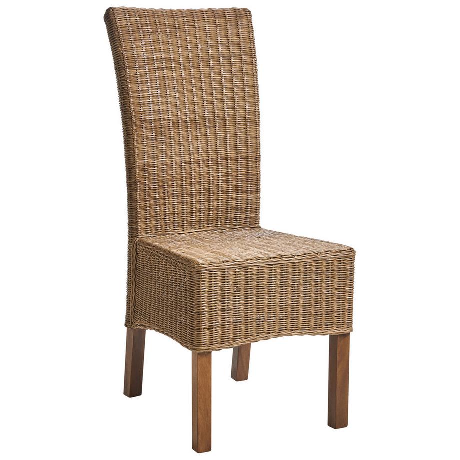 Beliani Lot de 2 chaises de salle à manger en Rotin  ANDES  