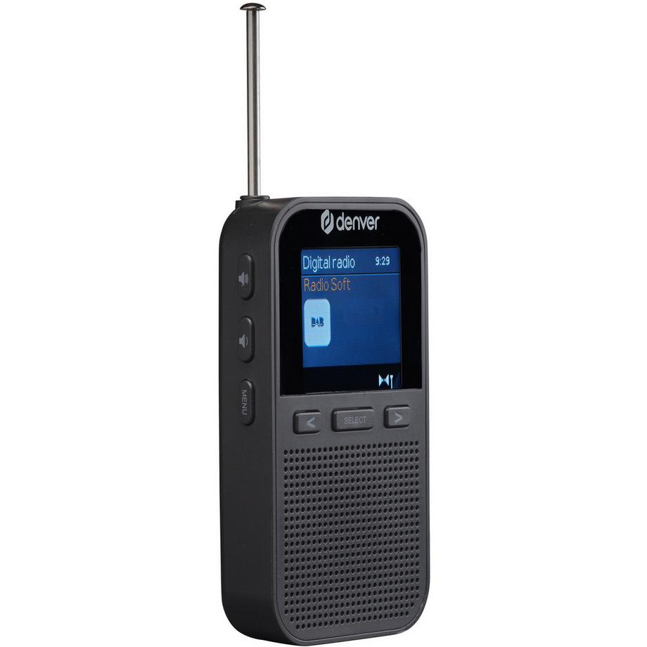 DENVER  Radio portable DAB+/FM avec haut-parleur intégré 