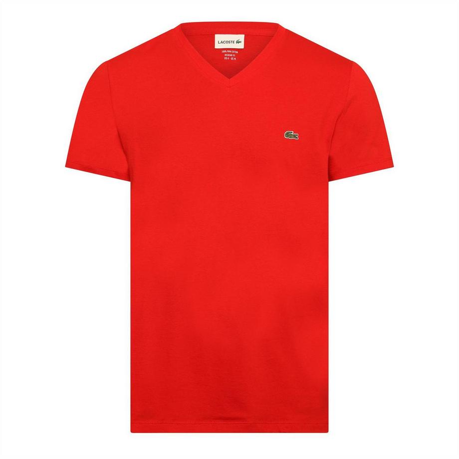 Pima T-Shirt, Vausschnitt, Leicht