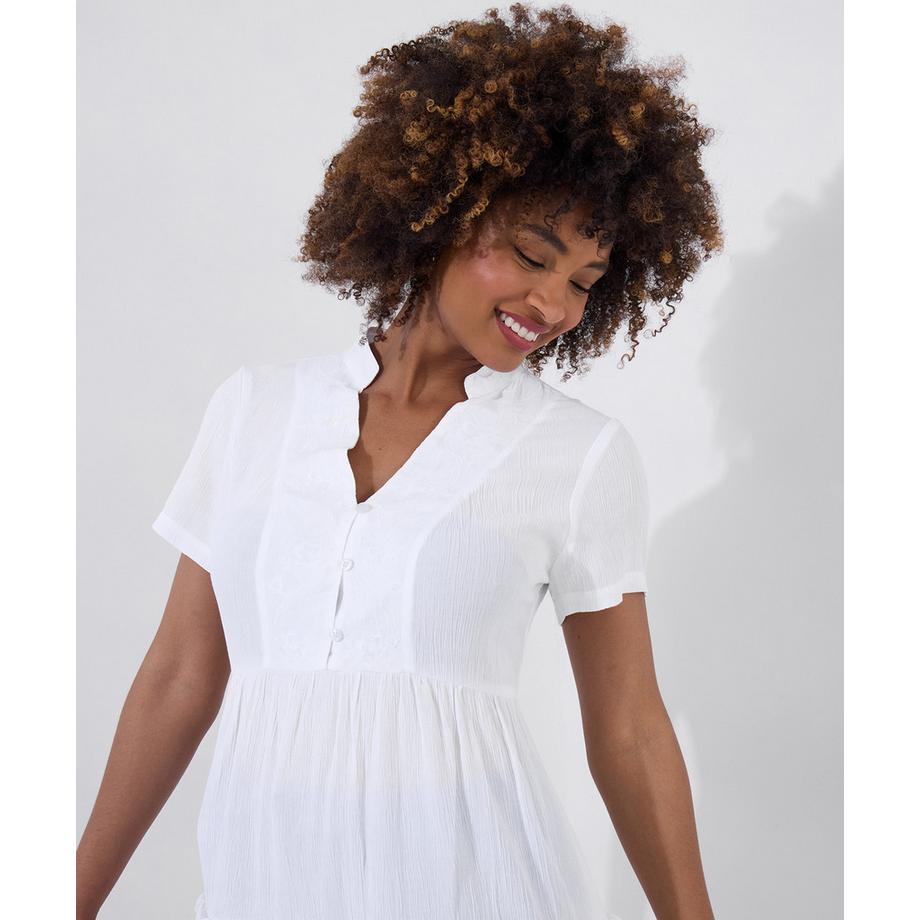 Joe Browns Tunique Coton Plastron Brodé  