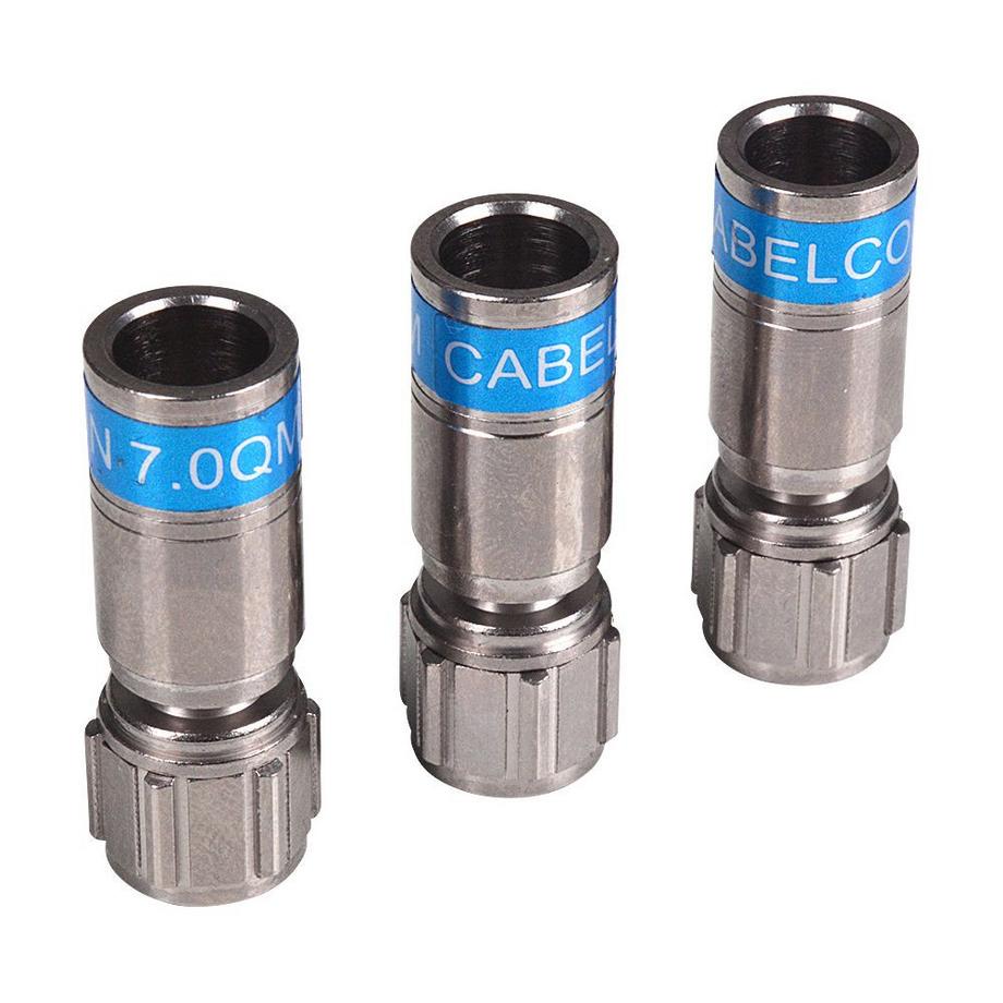Cabelcon  TrueDrop F-connecteurs de compression pour câbles SAT, 100 pièces. 