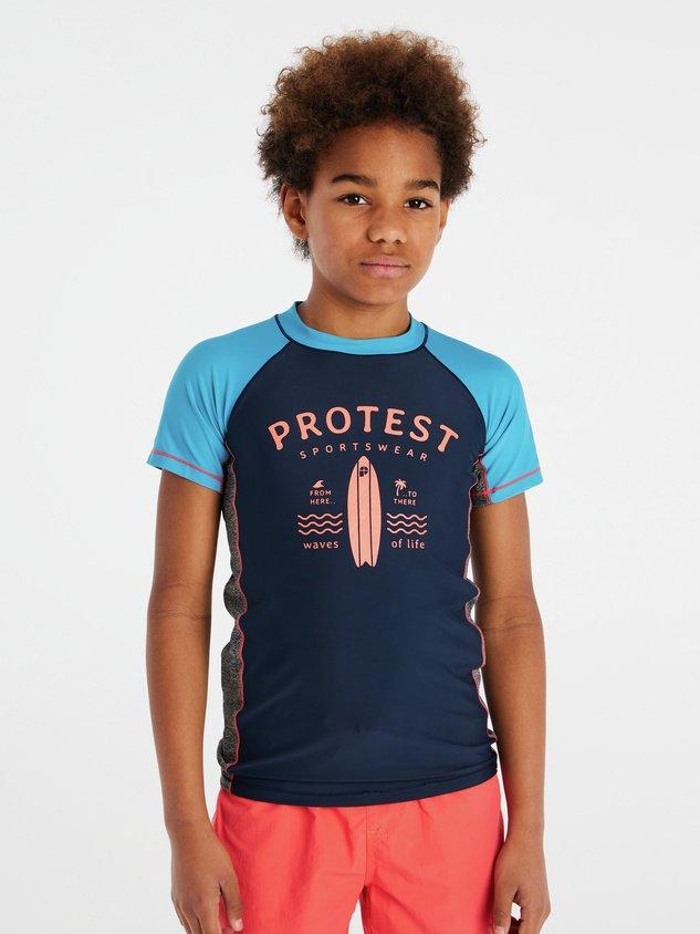 PROTEST  Jungen UV Shirt Prtakino Night Skyblue 