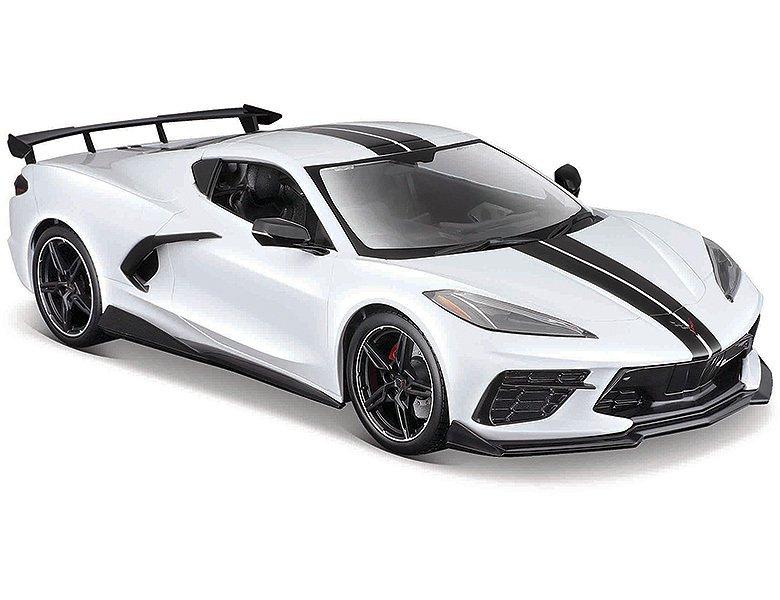 Maisto  1:24 Chevrolet Corvette Stingray Coupe 2020 Weiss 