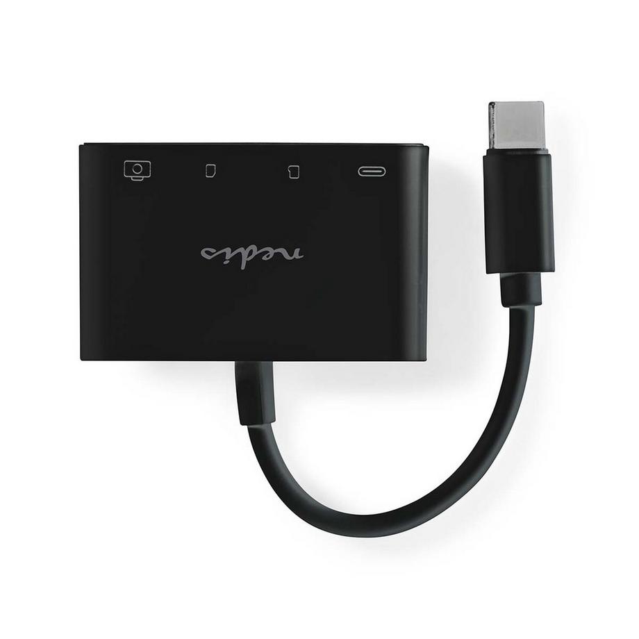 Nedis  USB-hubb | 1x USB-C™ | 1x USB A / 1x USB-C™ | 4-Port port(s) | USB 2.0 | USB ström | SD & MicroSD 