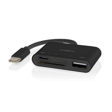 USB-hubb | 1x USB-C™ | 1x USB A / 1x USB-C™ | 4 porte | USB 2.0 | USB ström | SD & MicroSD