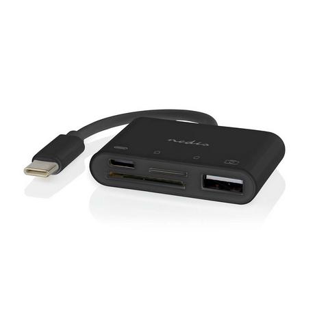 Nedis  USB-hubb | 1x USB-C™ | 1x USB A / 1x USB-C™ | 4-Port port(s) | USB 2.0 | USB ström | SD & MicroSD 