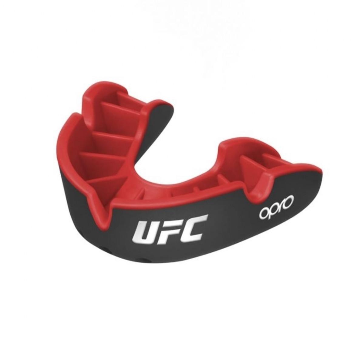 Image of Opro Self-fit Ufc Junior Silver - Black/red Unisex Schwarz ONE SIZE