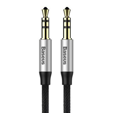 Baseus CAM30BS1 câble audio 1 m 3,5mm Noir, Argent