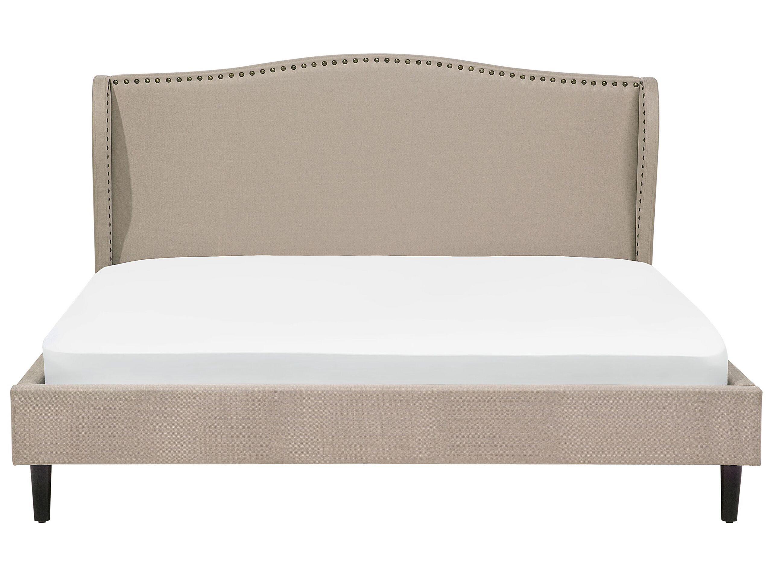 Beliani Bett mit Lattenrost aus Polyester Retro COLMAR  