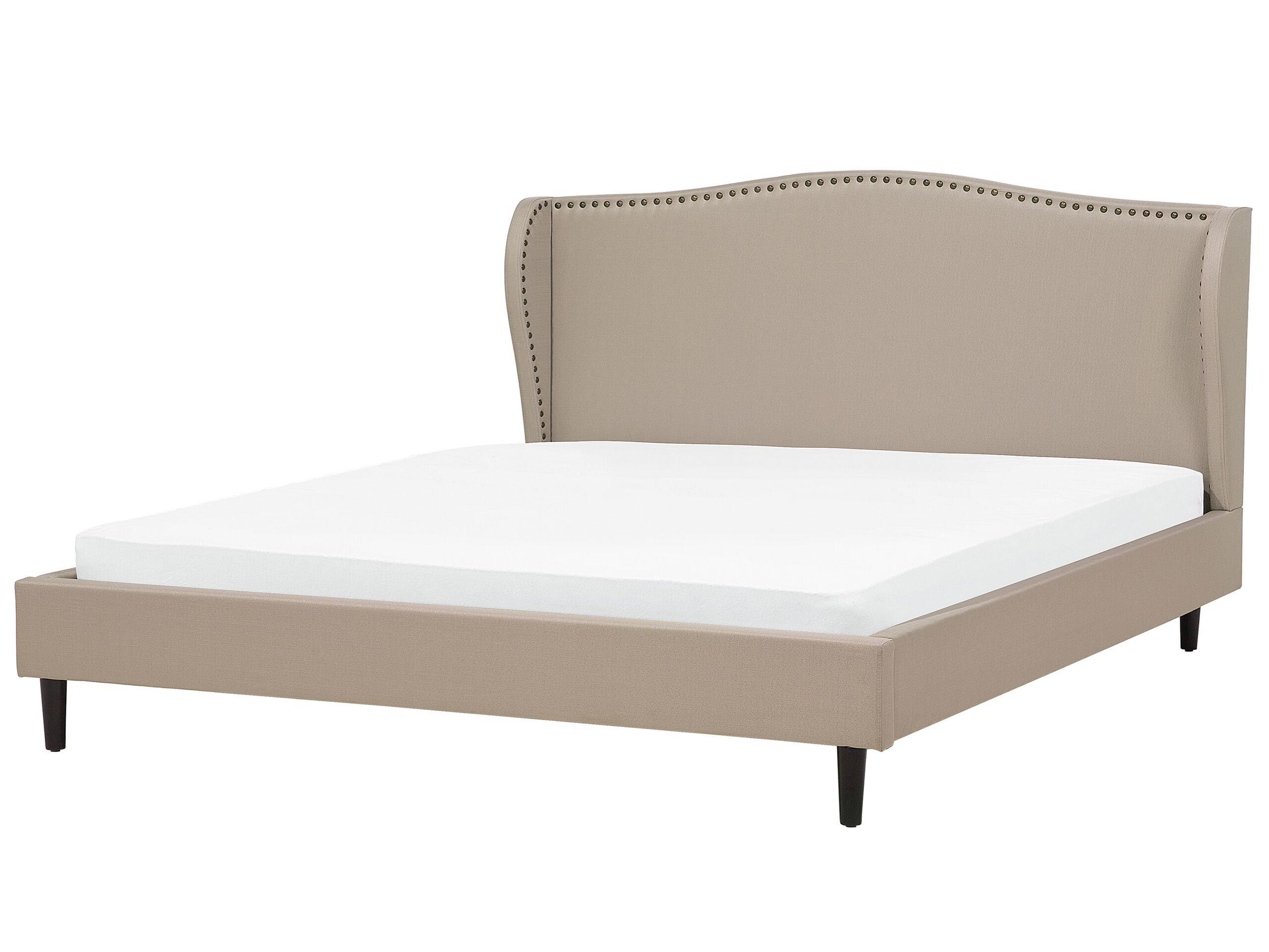 Beliani Bett mit Lattenrost aus Polyester Retro COLMAR  