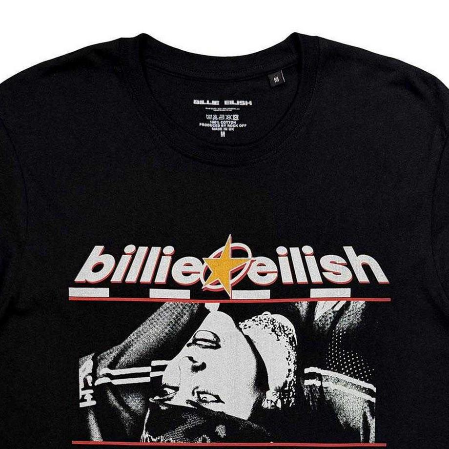 Billie Eilish Racer T-Shirt mit Rückendruck  