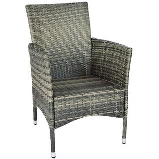 Northio Groupe de sièges de jardin en polyrotin, ensemble de balcon avec coussins de siège  