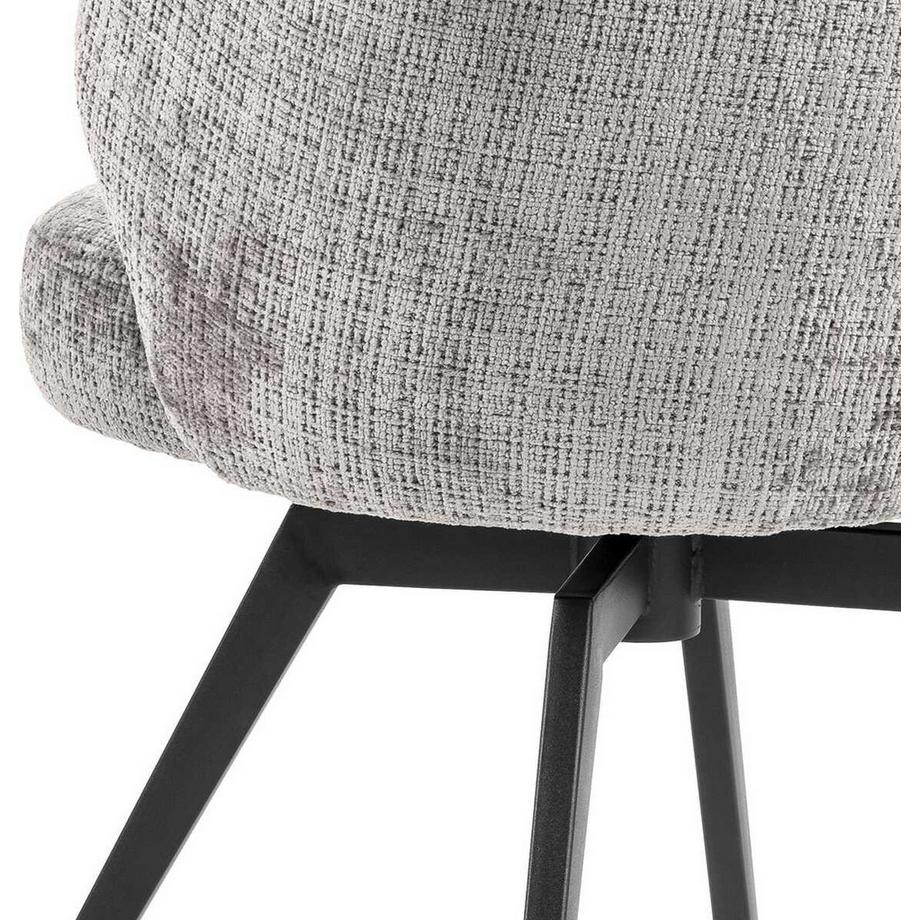 mutoni Chaise avec accoudoirs Walora gris  