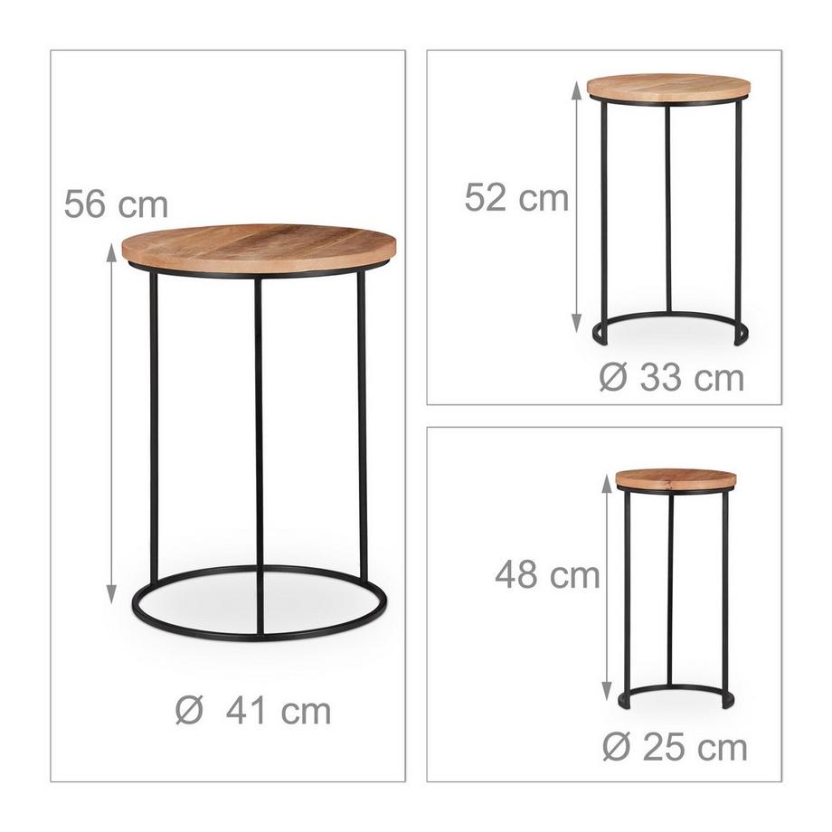B2X Beistelltisch 3er-Pack  
