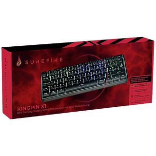 Surefire Gaming  SureFire 60 % Mechanische RGB–Tastatur, Deutsch 