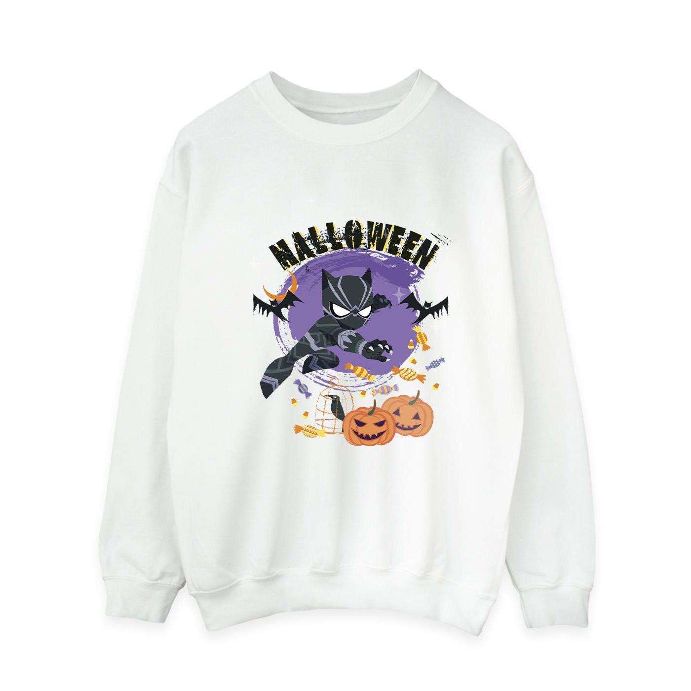 Image of Black Panther Halloween Sweatshirt Damen Weiss XL