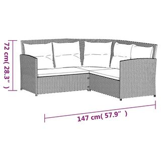 VidaXL Garten lounge set poly-rattan  