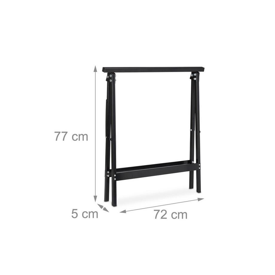 B2X Cavalletto da lavoro in acciaio, set da 2  