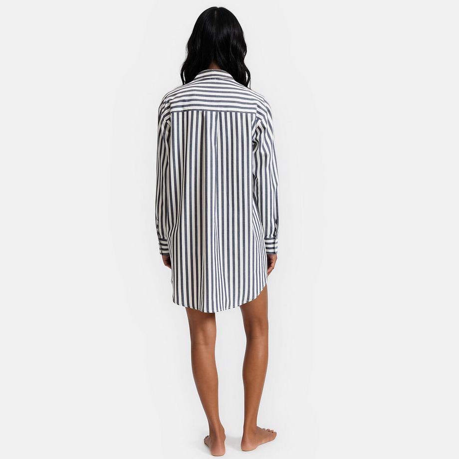 La Redoute Collections Popeline Chemise de Nuit Rayée  