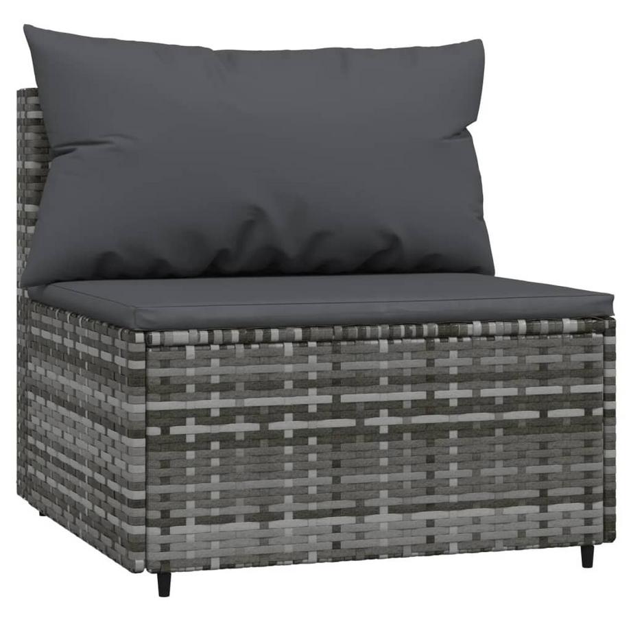 VidaXL Mittelsofa poly-rattan  
