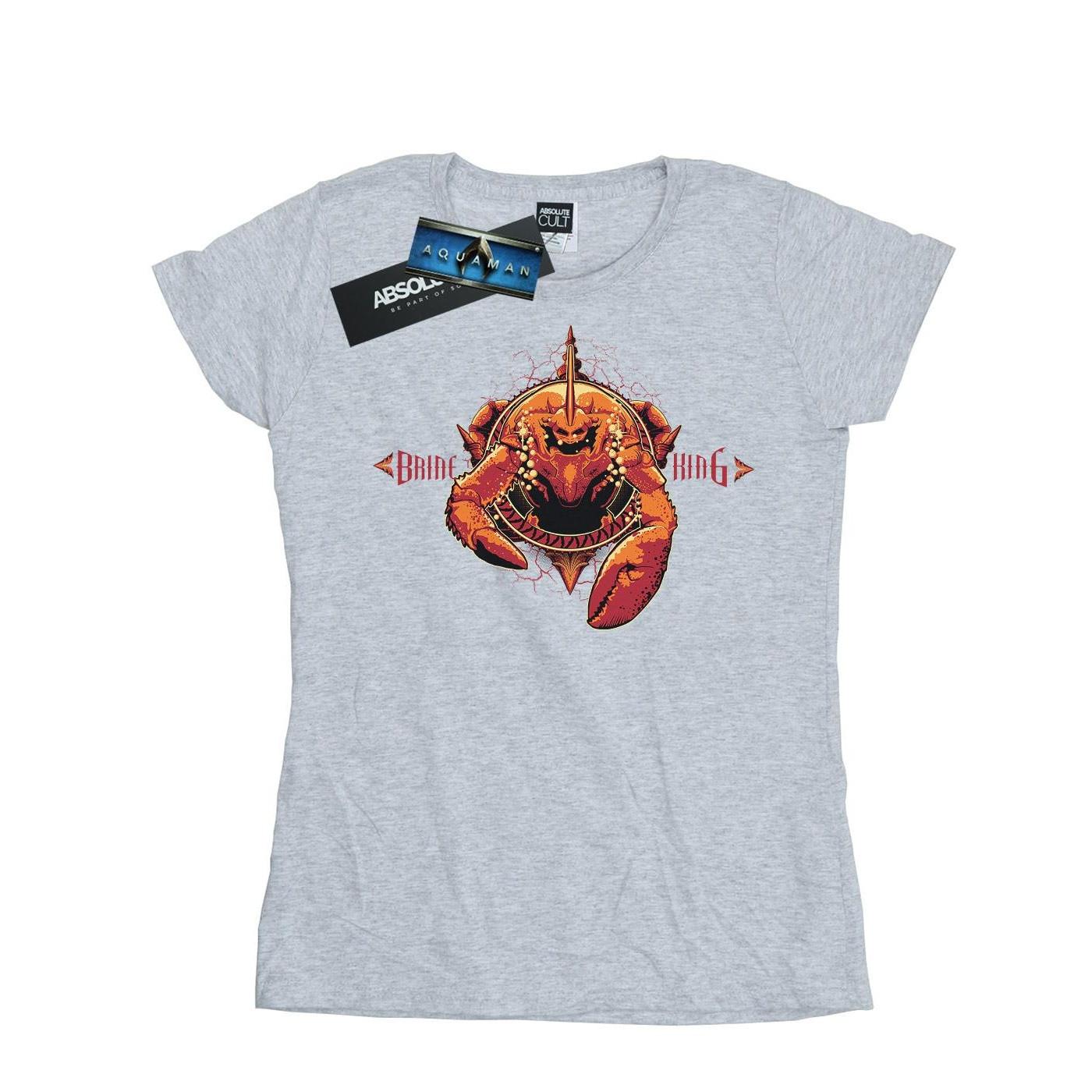 Image of Aquaman Brine King Tshirt Damen Grau M