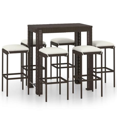 VidaXL Bar-set poly-rattan  