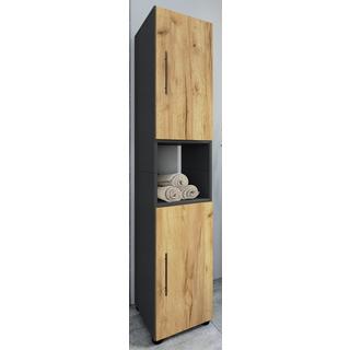 VCM Holz Badmöbel Stand Badregal Badezimmer Badschrank Hochschrank Flandu  