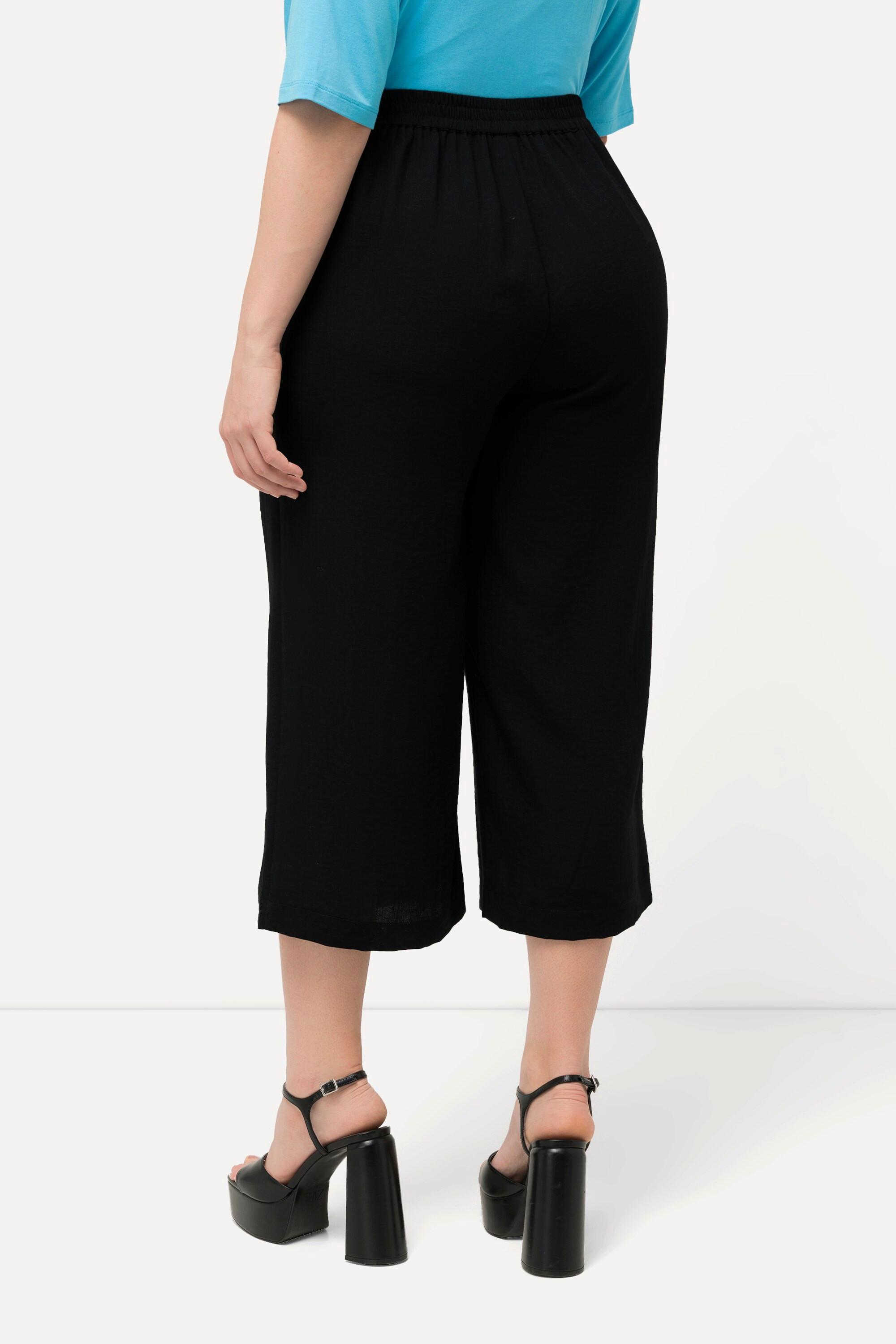 Ulla Popken  Jupe-culotte longueur mollet, jambe large et taille élastique 