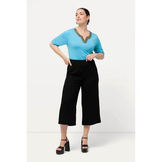 Ulla Popken  Jupe-culotte longueur mollet, jambe large et taille élastique 