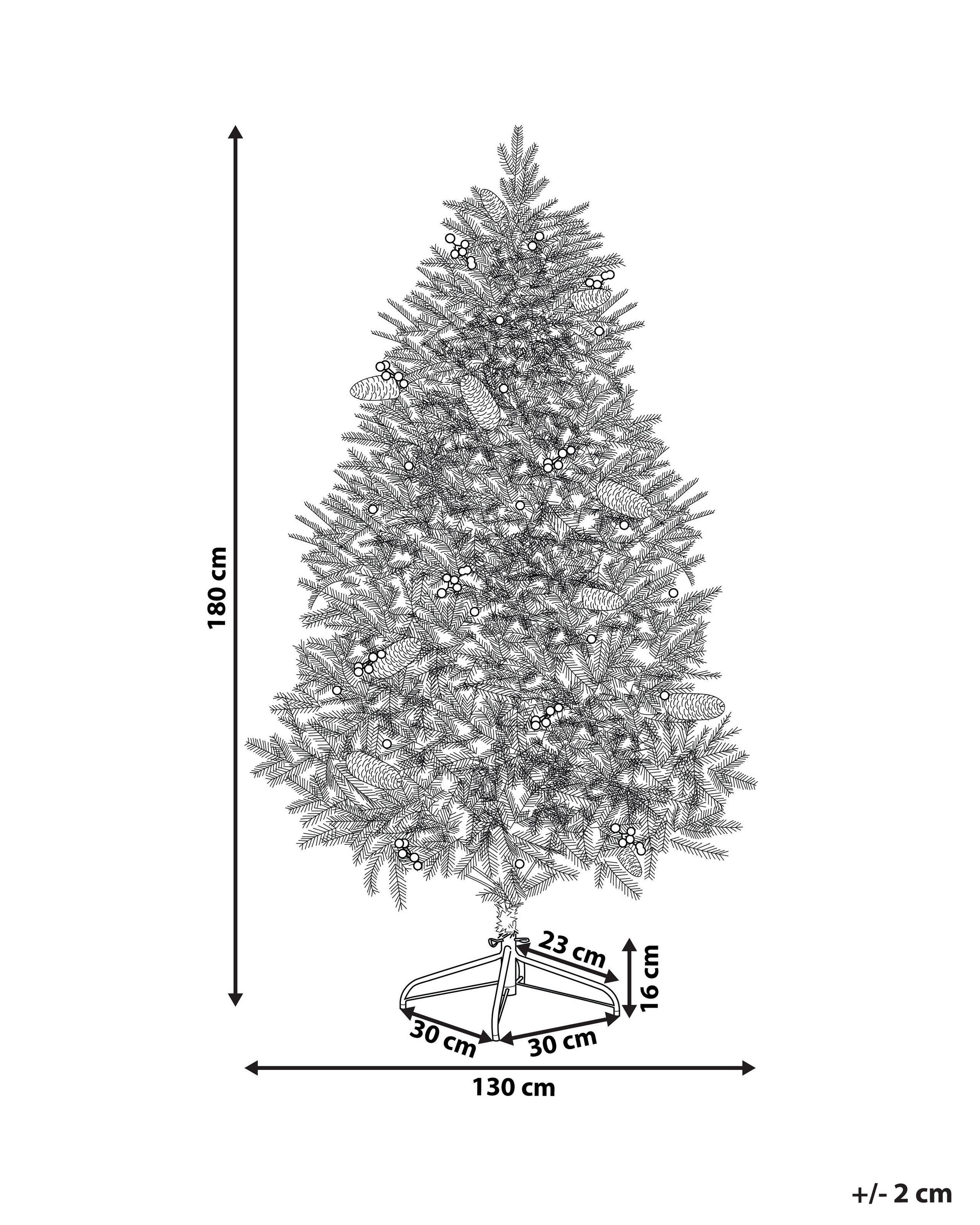 Beliani Sapin de Noël pré-allumé en PVC JACINTO  