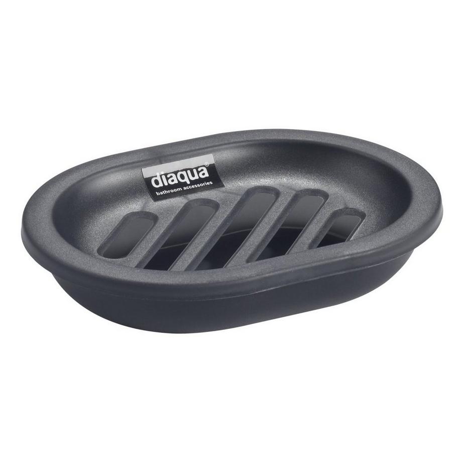 Seifenschale Trend Frosted anthrazit transparent