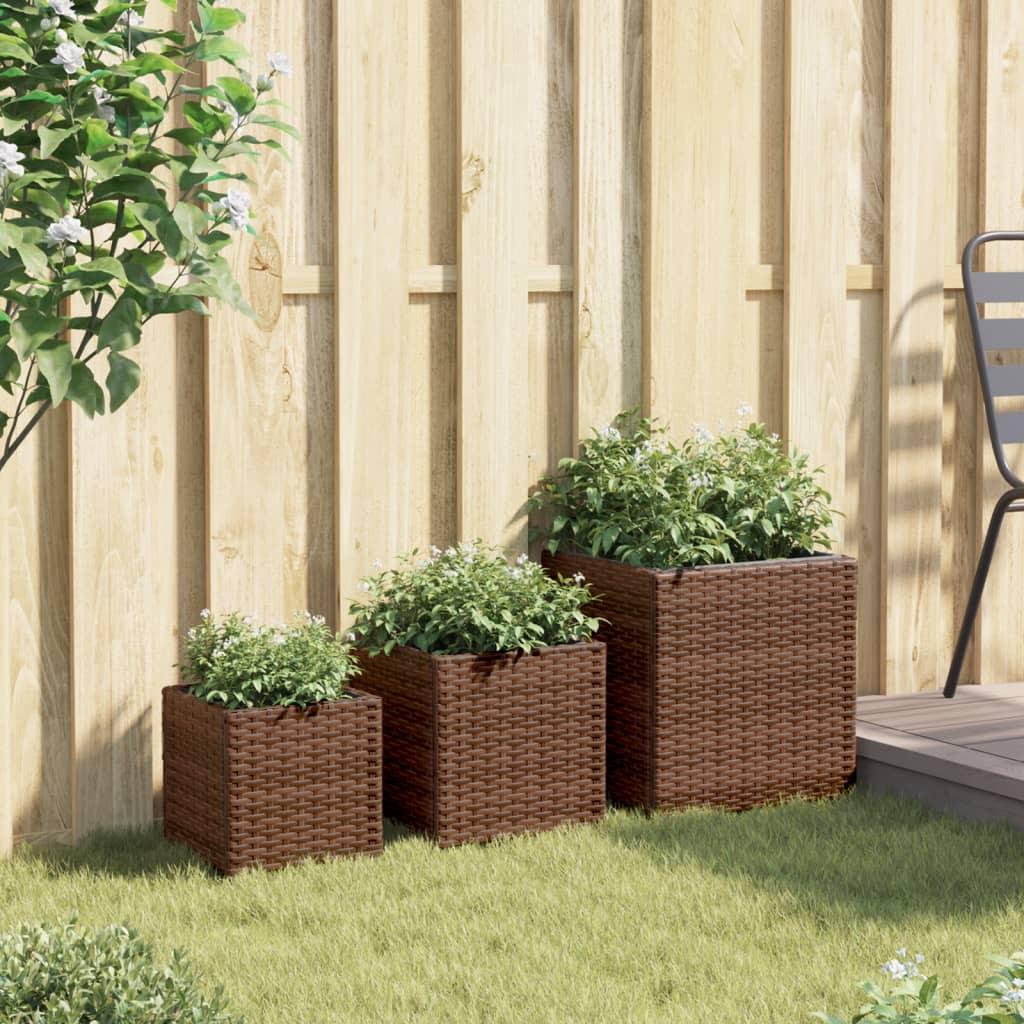 VidaXL Jardinière rotin synthétique  