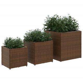 VidaXL Jardinière rotin synthétique  