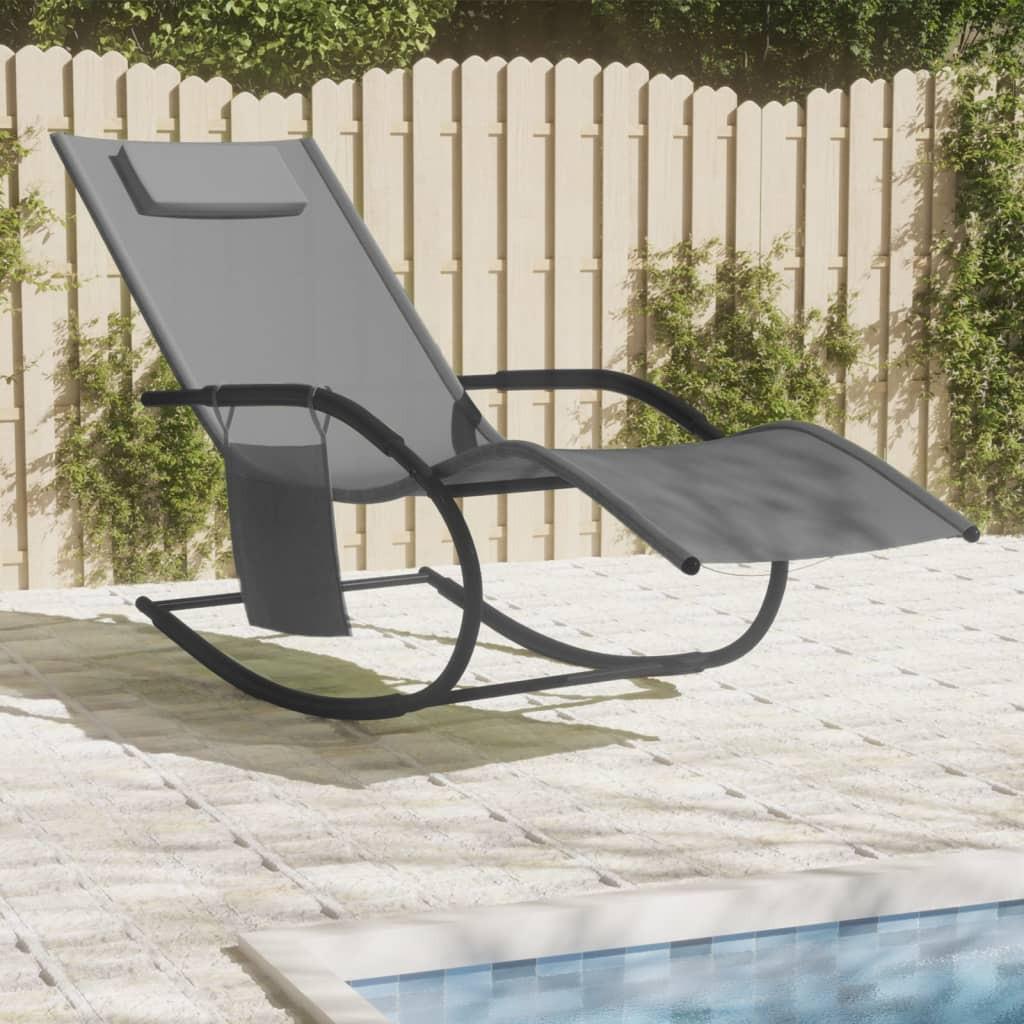 VidaXL Chaise longue tissu  