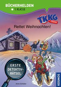 TKKG Junior, Bücherhelden 1. Klasse, Rettet Weihnachten! Scheller, Anne; Julian, COMICON S.L.; Beroy + San (Illustrationen) Copertina rigida 