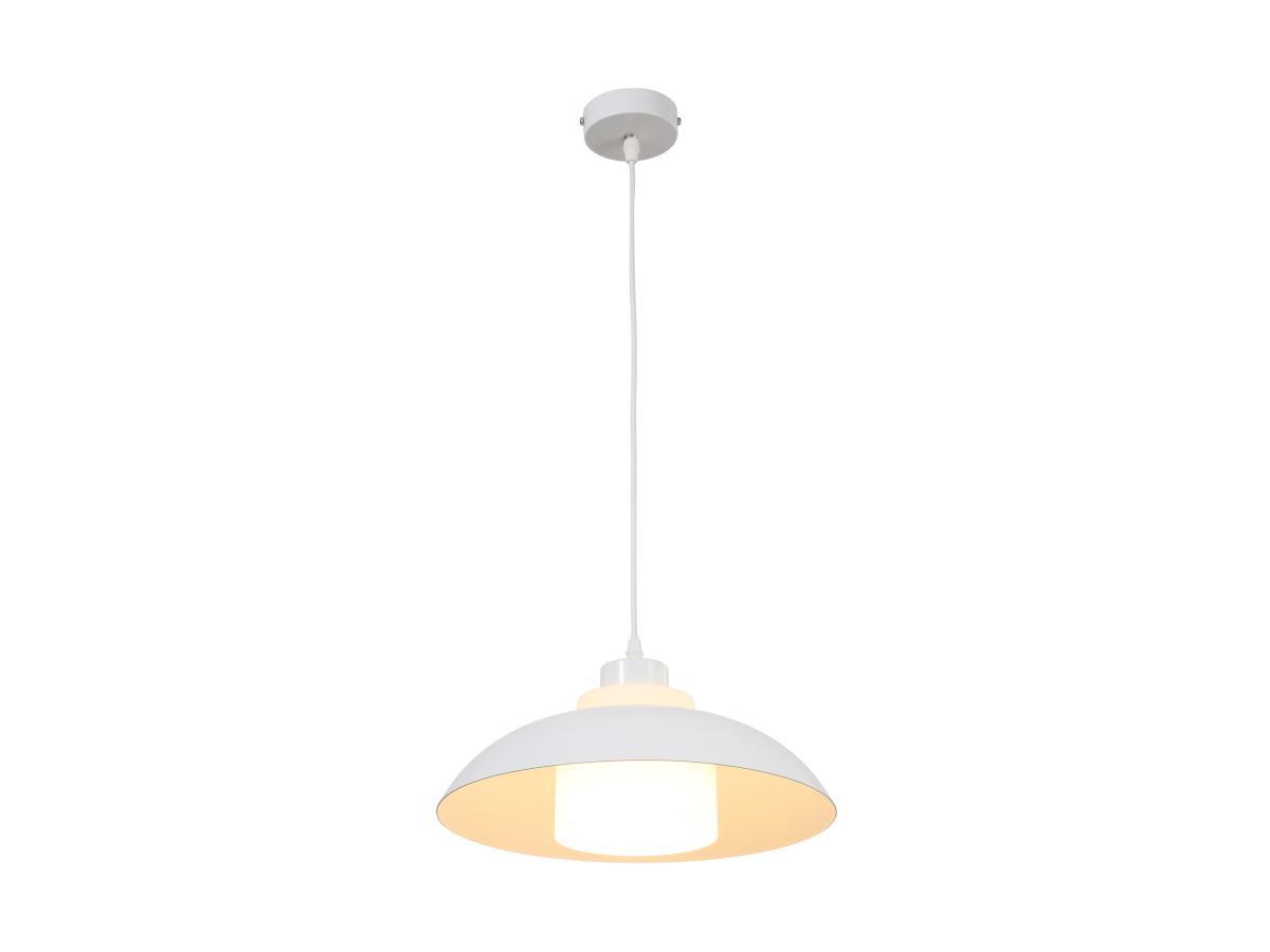 Vente-unique Lampadario in Metallo D. 34 x H. 120 cm Bianco - BRILIVA  