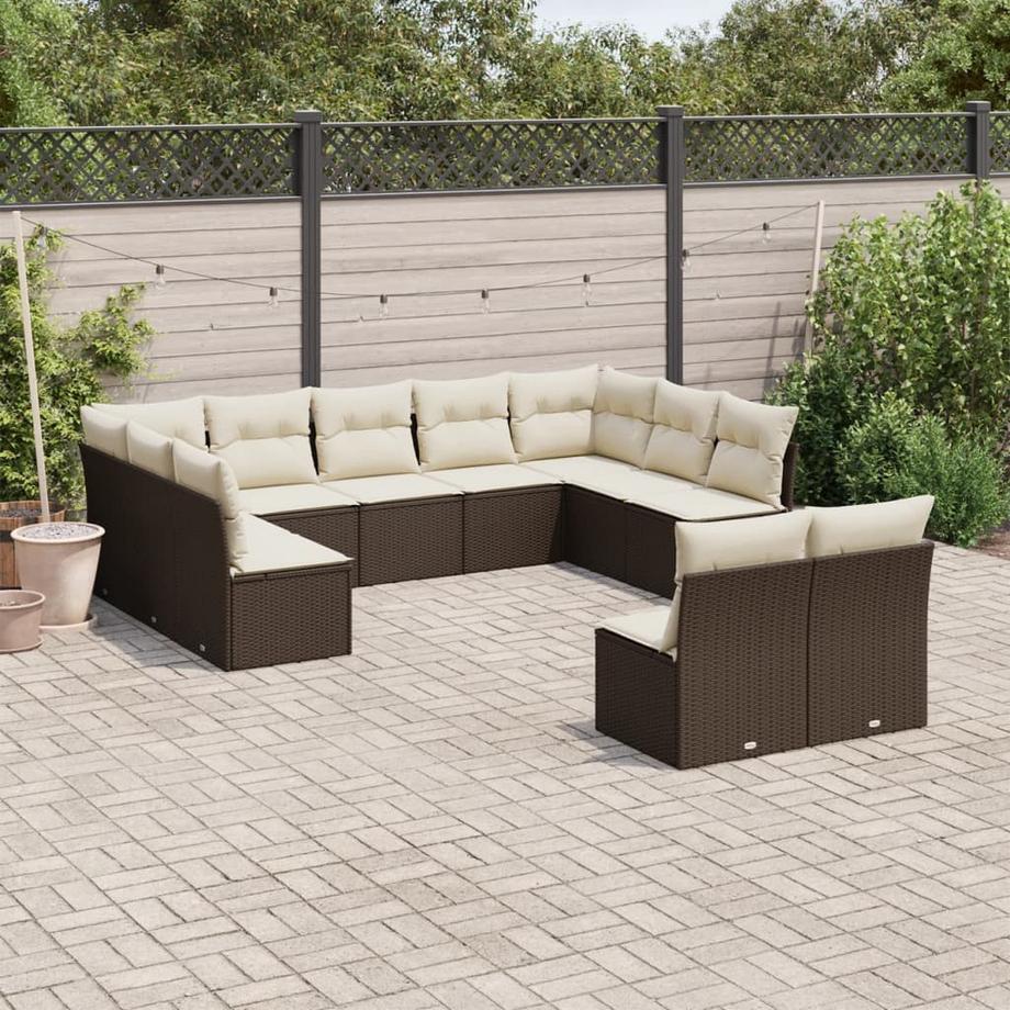 VidaXL Garten sofagarnitur poly-rattan  