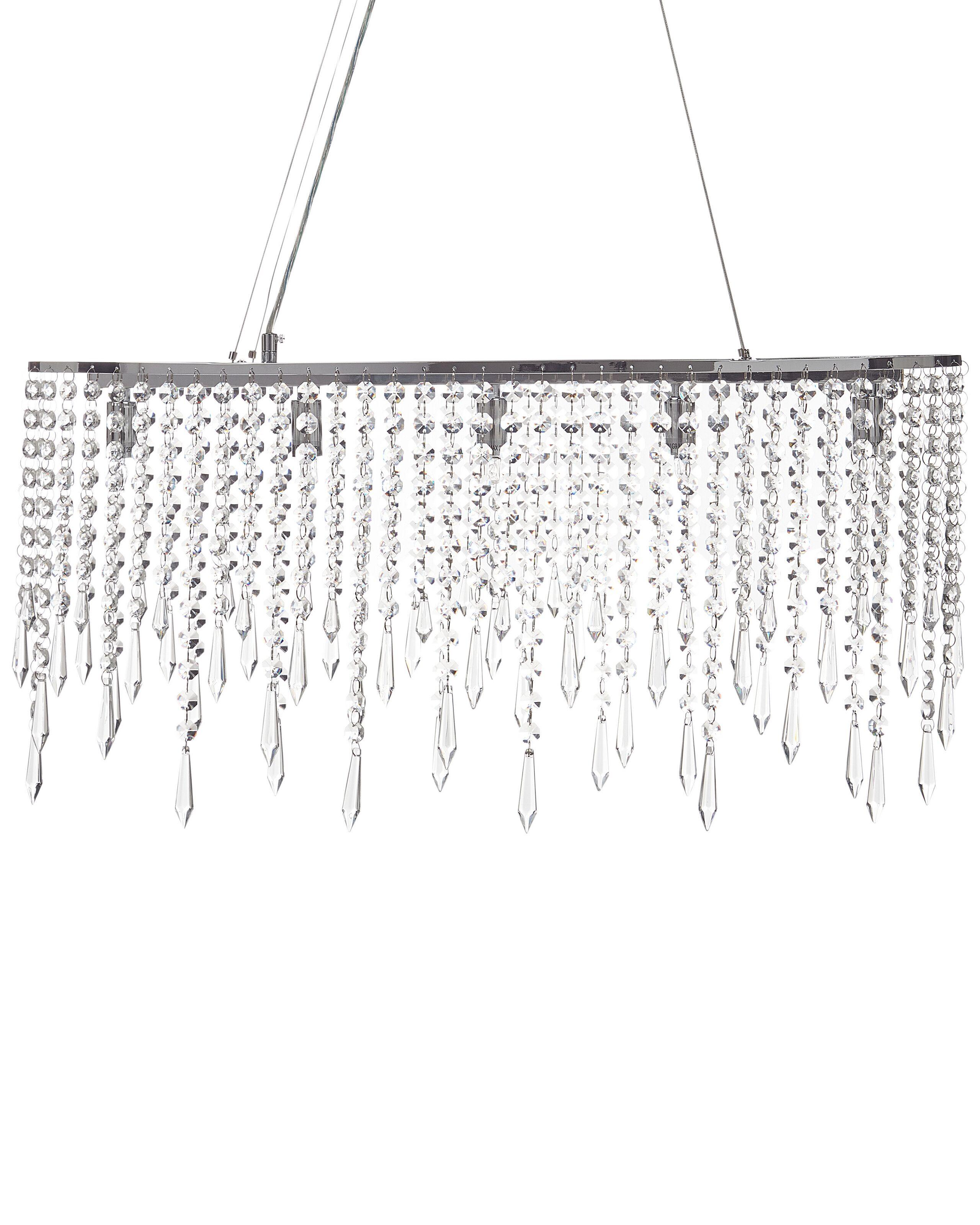 Beliani Lampe suspension en Cristal Glamour CALVELLE  