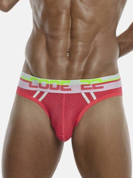 Image of Jockstrap-slip Neo Mesh Herren Altrosa L