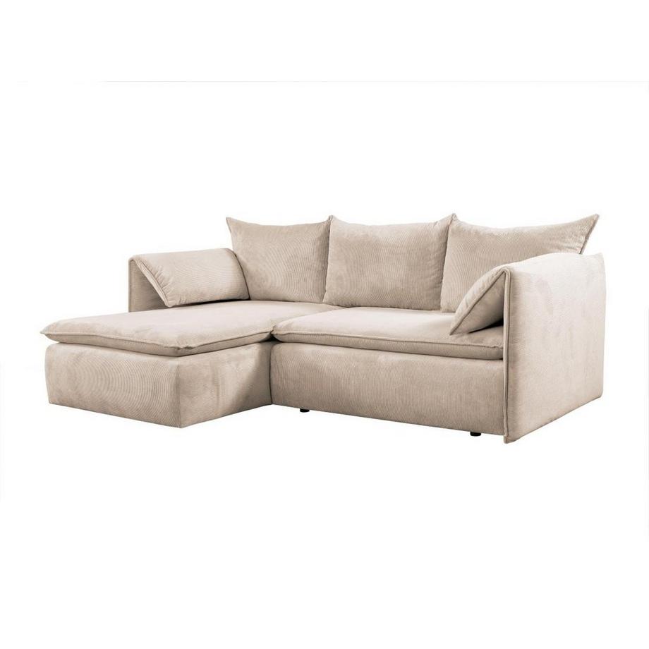 PASCAL MORABITO Ecksofa mit Schlaffunktion Kord Ecke Links TEODORA von PASCAL MORABITO  