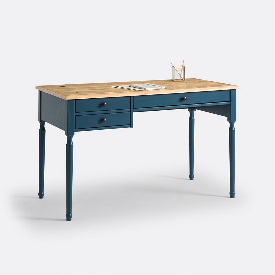 Bureau pin massif et MDF