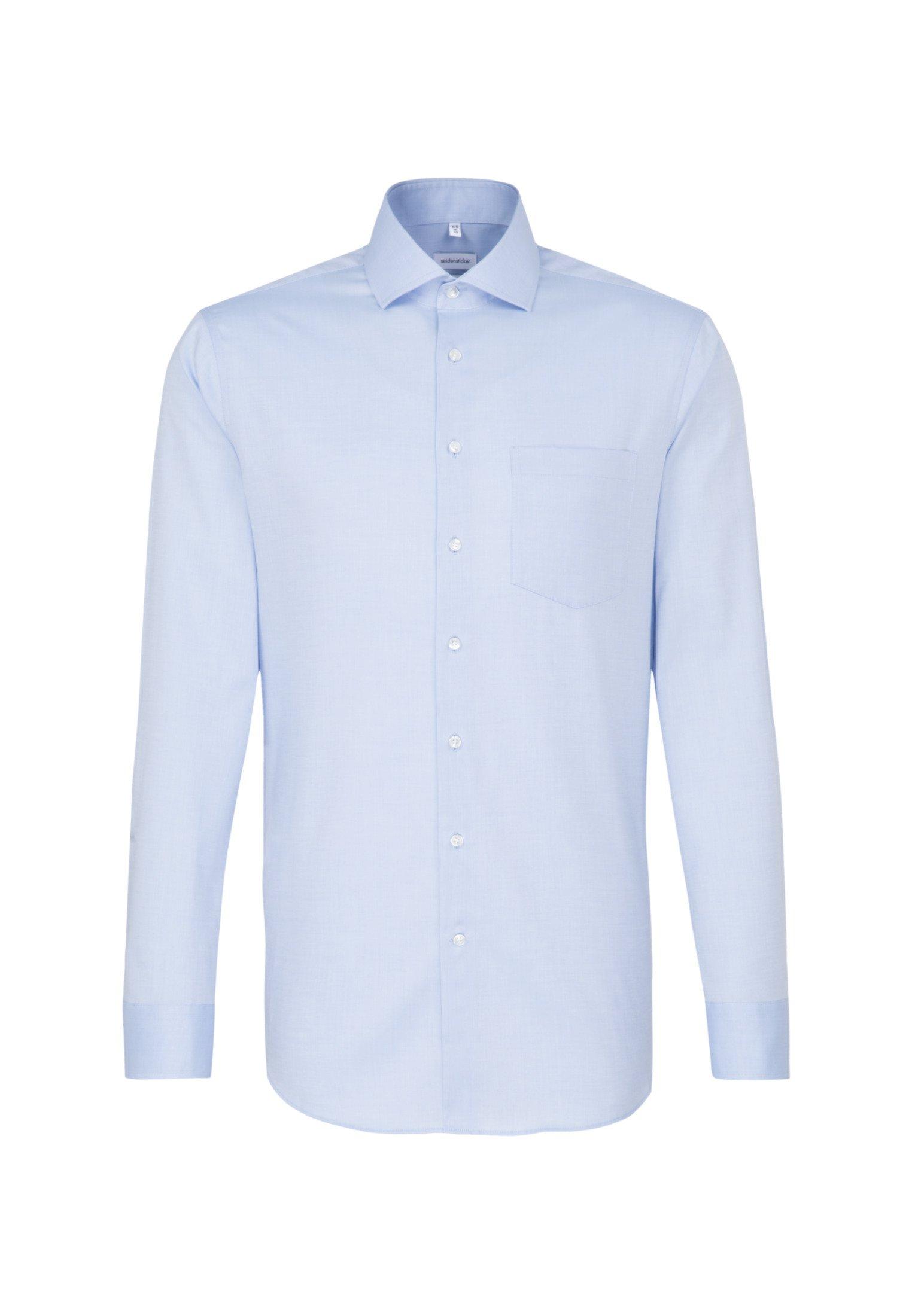 Image of Oxfordhemd Regular Fit Langarm Uni Herren Hellblau 44