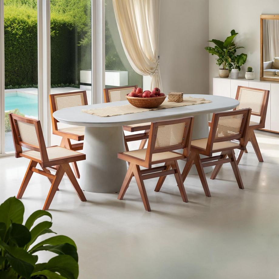 Tectake Chaise en bois LISSY style bohème une pièce  