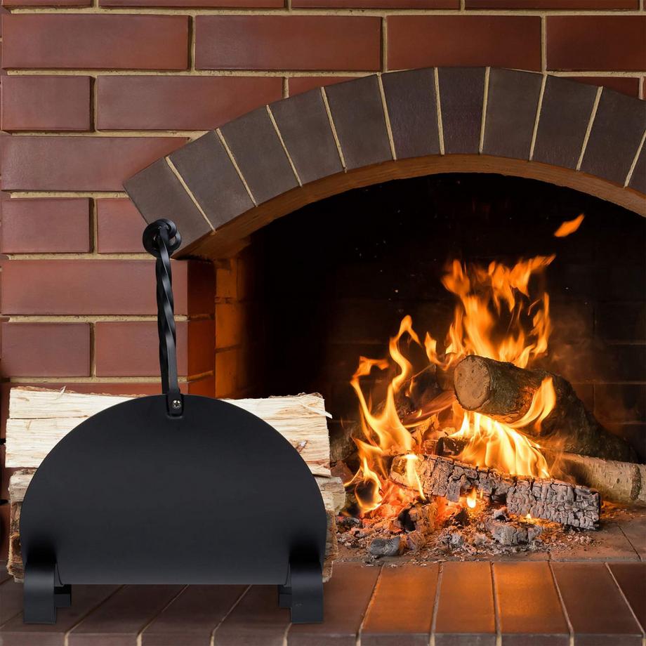 Northio Kaminholzkorb in Schwarz  