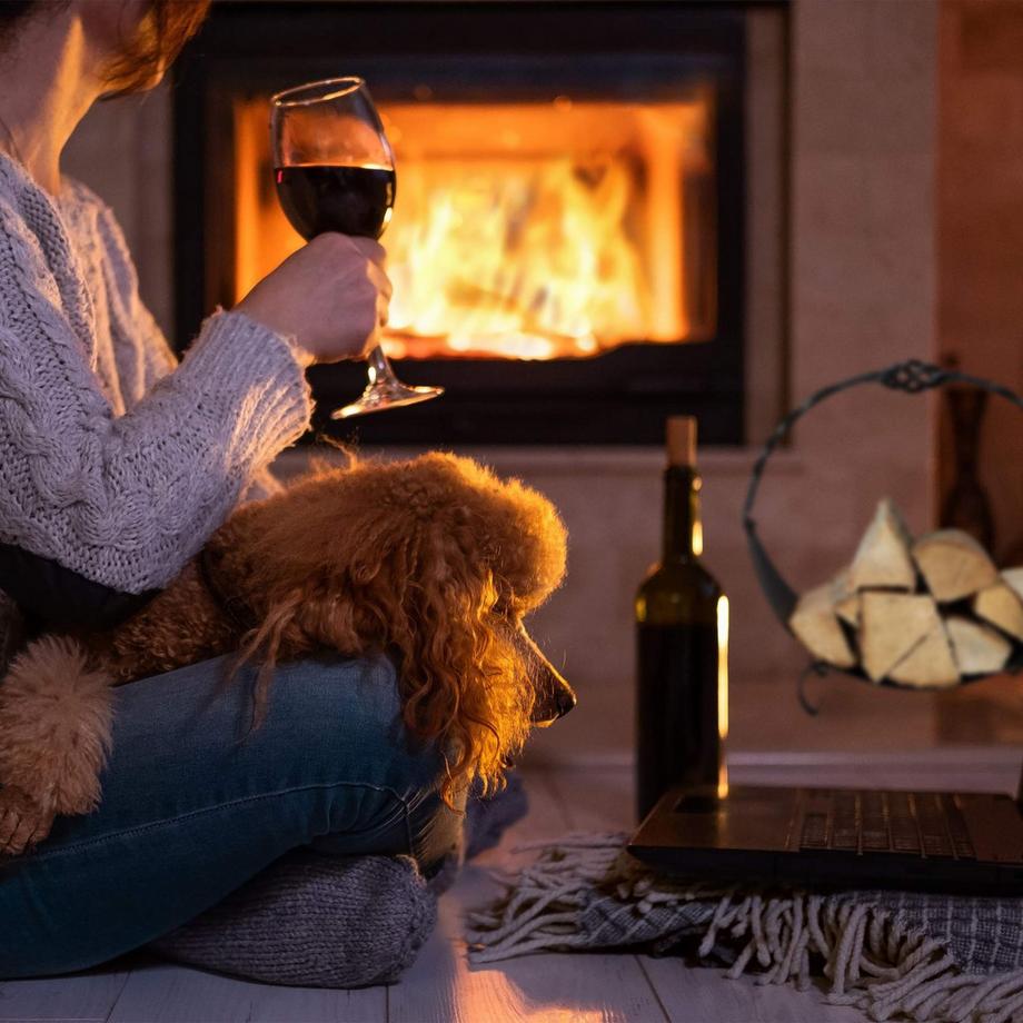 Northio Kaminholzkorb in Schwarz  