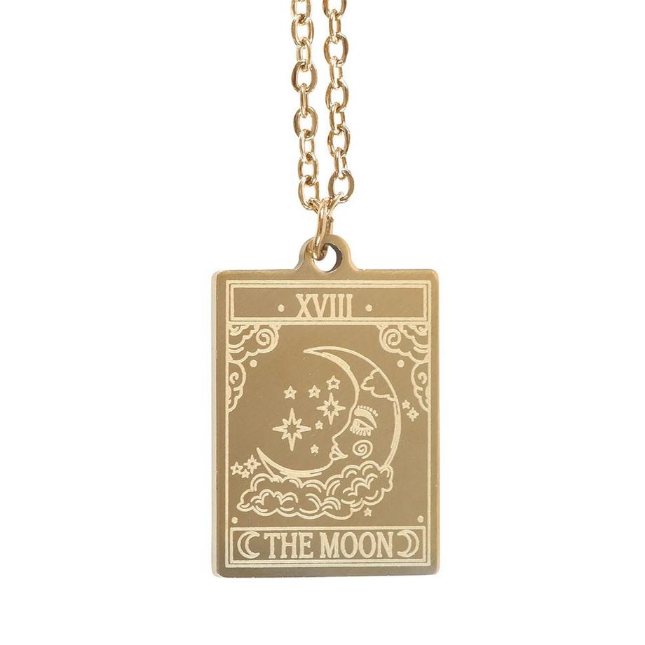 Something Different  The Moon Tarocchi D´ Epoca Collana E Carta 